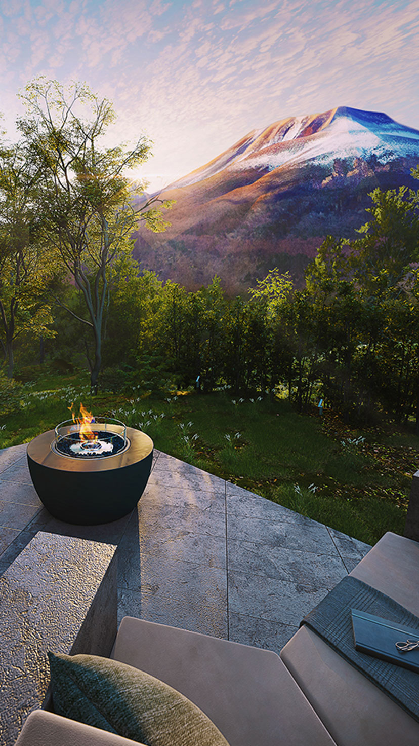 1 棟のラグジュアリーなTEITAKUを複数名でシェアし、ご所有いただけます